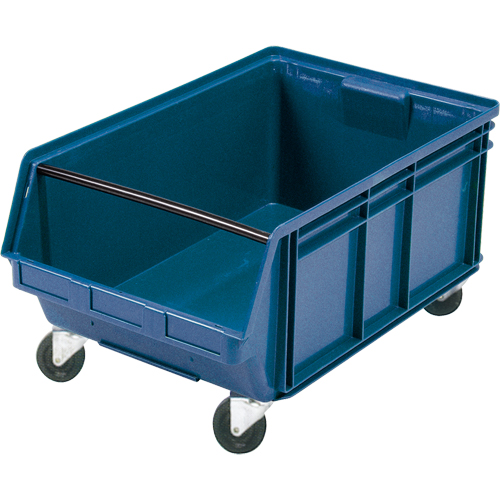 Bac g&eacute;ant empilable et mobile, 11-7/8" ha x 18-3/8" la x 29" p, Capacit&eacute; de 150 lb, Bleu Les Distributions ICE