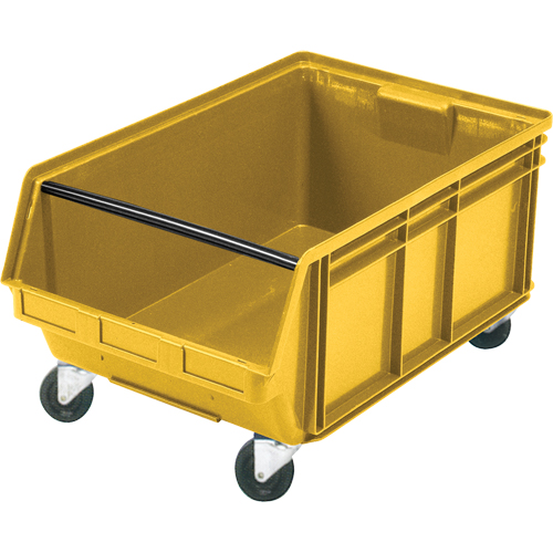 Mobile Giant Stacking Bin, 11-7/8" H x 18-3/8" W x 29" D, 150 lbs. Capacity, Yellow Les Distributions ICE