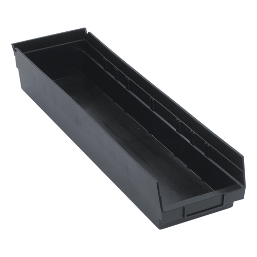 Bac pour &eacute;tag&egrave;re &eacute;conomique, 6-5/8" la, 4" h x 23-5/8" p, Noir Les Distributions ICE