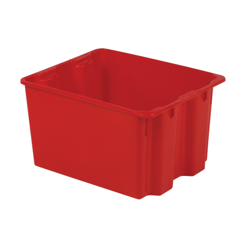Polylewton Stack-N-Nest&reg; Containers, 12" x 21" x 17", Red Les Distributions ICE