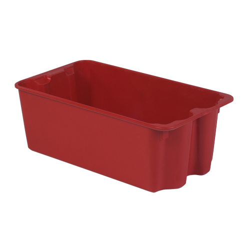 Contenants Stack-N-Nest de Plexton, 16,9" la x 30,6" p x 11,1" h, Rouge Les Distributions ICE