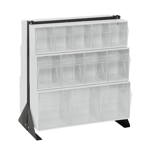 Tip-Out Bins Stand, 23-5/8" W x 16" D x 28" H, 24 Drawers Les Distributions ICE