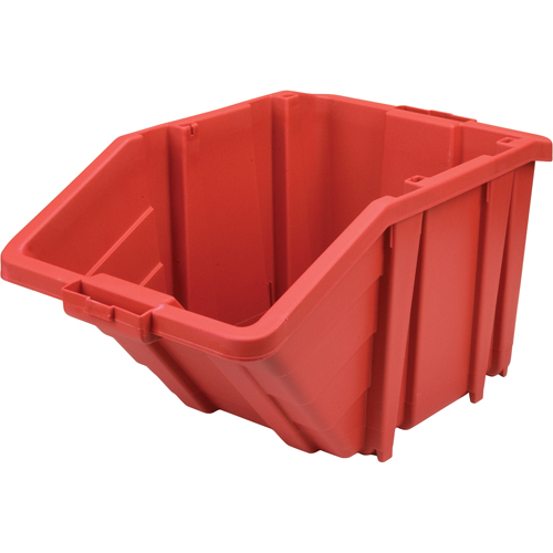 Jumbo Plastic Bin, 15-1/2" W x 13" H x 25" D, Red, 200 lbs. Capacity Les Distributions ICE
