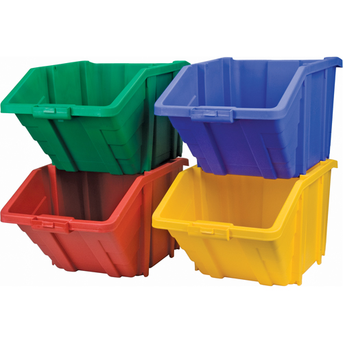 Bac g&eacute;ant en plastique, 15-1/2" la x 13" H x 25" p, Jaune, Capacit&eacute; 200 lb Les Distributions ICE