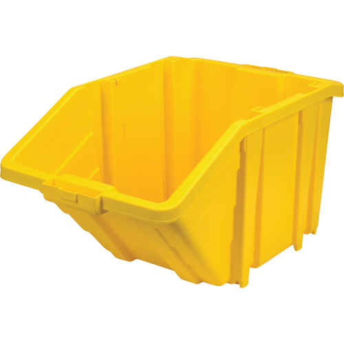 Bac g&eacute;ant en plastique, 15-1/2" la x 13" H x 25" p, Jaune, Capacit&eacute; 200 lb Les Distributions ICE