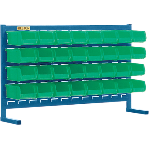 Louvered Rack with Bins, 32 Bins, 36" W x 8-1/4" D x 22" H Les Distributions ICE