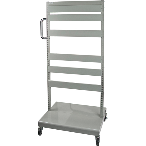 Mobile Tilt Bin Rack - Cart Only, Double-sided, 26-1/4" W x 22" D x 57-1/2" H Les Distributions ICE