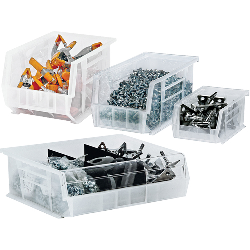 Clear-View Ultra Stack & Hang Bin, 4-1/8" W x 3" H x 5-3/8" D, Clear Les Distributions ICE