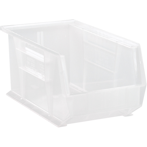 Clear-View Ultra Stack & Hang Bin, 8-1/4" W x 7" H x 14-3/4" D, Clear Les Distributions ICE