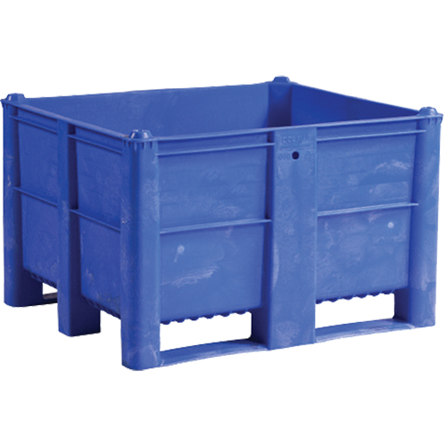 Pallet Container, 40"/47.25" D x 48"/39.4" W x 29"/29.1" H, 1543 lbs./2650 lbs. Capacity, Blue Les Distributions ICE