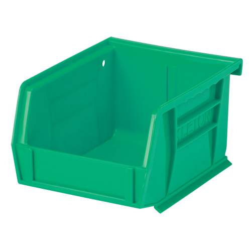 Bac empilable & &agrave; suspendre, 4-1/8" la, 3" h x 5-3/8" p, Vert Les Distributions ICE