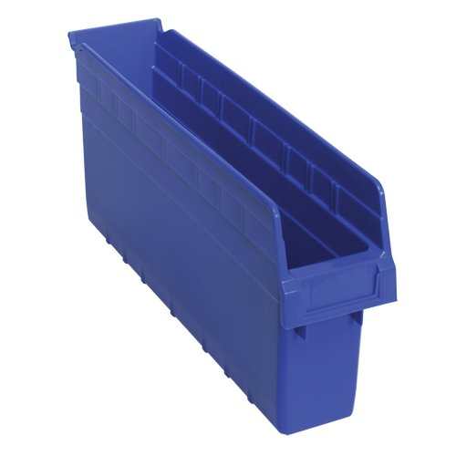 Bacs pour &eacute;tag&egrave;re Store-Max, 4-3/8" la x 8" H x 17-7/8" p, Bleu, Capacit&eacute; 56 lb Les Distributions ICE