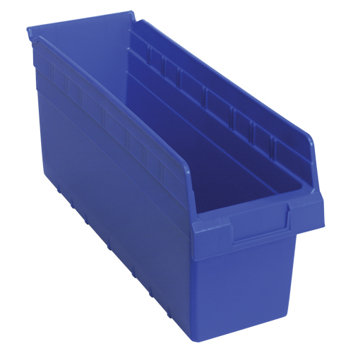 Bacs pour &eacute;tag&egrave;re Store-Max, 6-5/8" la x 8" H x 17-7/8" p, Bleu, Capacit&eacute; 56 lb Les Distributions ICE