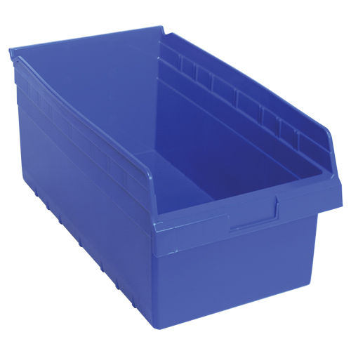 Bacs pour &eacute;tag&egrave;re Store-Max, 11-1/8" la x 8" H x 17-7/8" p, Bleu, Capacit&eacute; 56 lb Les Distributions ICE