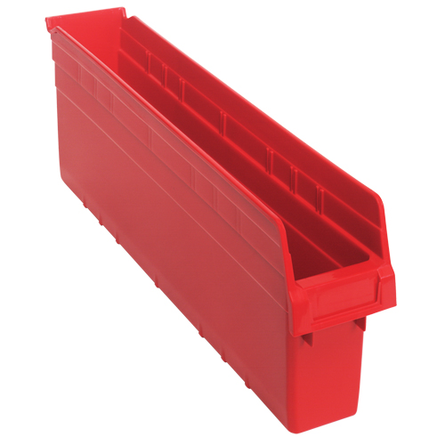 Bacs pour &eacute;tag&egrave;re Store-Max, 4-3/8" la x 8" H x 23-5/8" p, Rouge, Capacit&eacute; 68 lb Les Distributions ICE