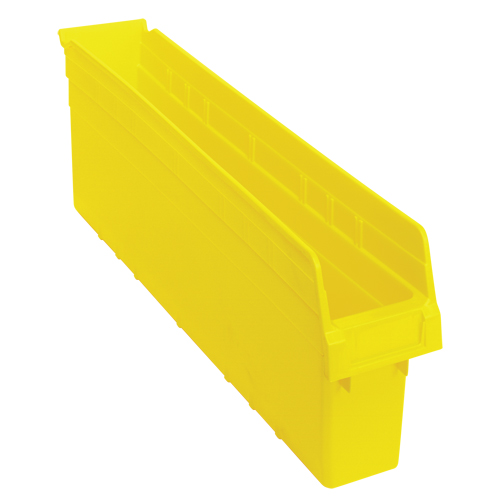 Store-Max Shelf Bins, 4-3/8" W x 8" H x 23-5/8" D, Yellow, 68 lbs. Capacity Les Distributions ICE