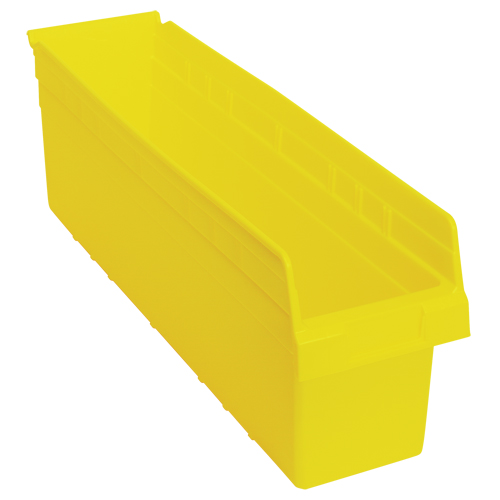 Store-Max Shelf Bins, 6-5/8" W x 8" H x 23-5/8" D, Yellow, 68 lbs. Capacity Les Distributions ICE