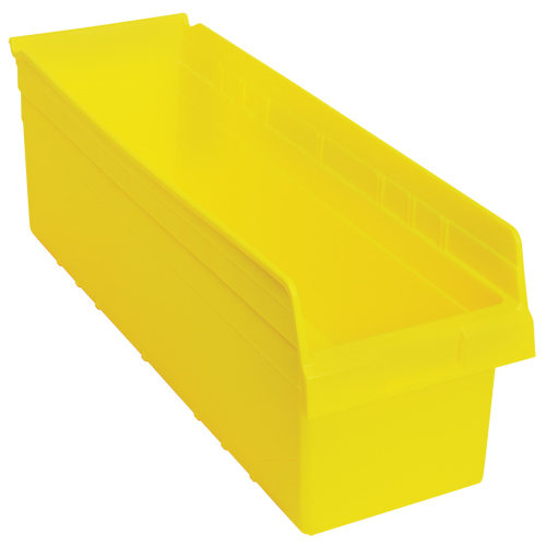 Store-Max Shelf Bins, 8-3/8" W x 8" H x 23-5/8" D, Yellow, 68 lbs. Capacity Les Distributions ICE