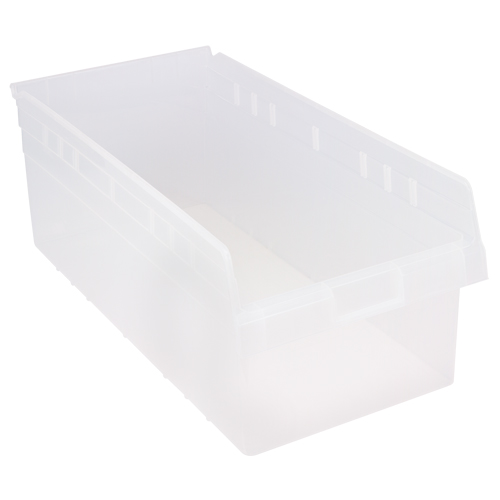 Bacs pour &eacute;tag&egrave;re Store-Max, 11-1/8" la x 8" H x 23-5/8" p, Transparent, Capacit&eacute; 68 lb Les Distributions ICE