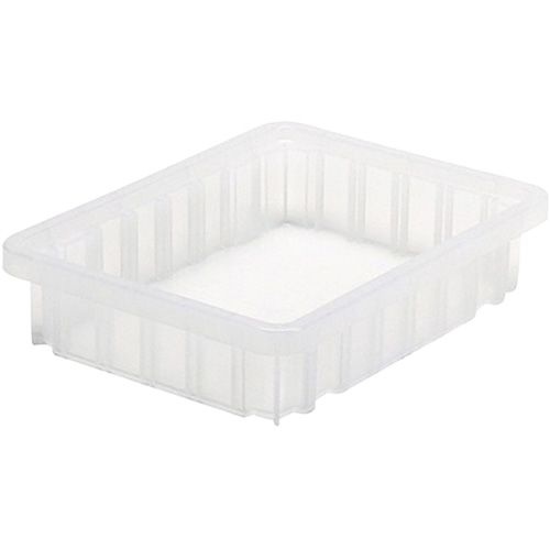Divider Box&reg; Container, Plastic, 10.875" W x 8.25" D x 2.5" H, Clear Les Distributions ICE