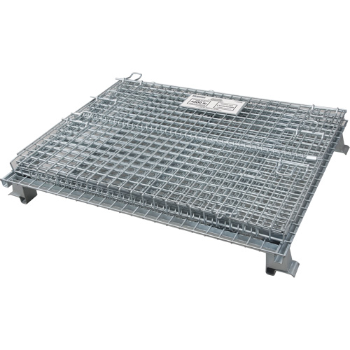 Conteneur repliable en m&eacute;tal grillag&eacute;, 40" la x 32" p x 34" h, Capacit&eacute; de 4000 lb Les Distributions ICE