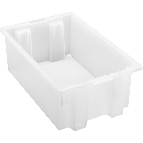 Contenant robuste Stack & Nest, 6" x 11" x 18", Transparent Les Distributions ICE