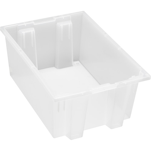 Contenant robuste Stack & Nest, 8" x 13,5" x 19,5", Transparent Les Distributions ICE