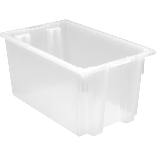 Contenant robuste Stack & Nest, 12" x 19,5" x 23,5", Transparent Les Distributions ICE