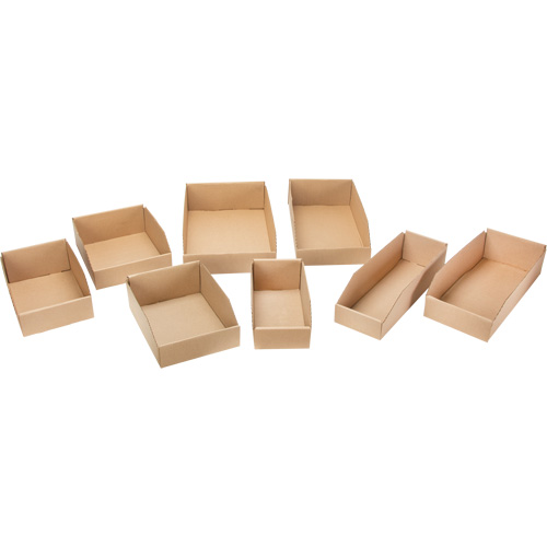 Deep Corrugated Parts Bins, 1-7/8" W x 17-1/8" D x 4-1/2" H, Beige Les Distributions ICE