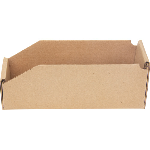 Deep Corrugated Parts Bins, 3-3/4" W x 11-1/4" D x 4-1/2" H, Beige Les Distributions ICE