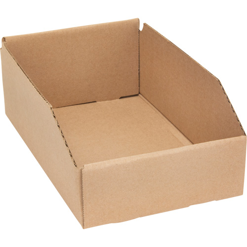 Deep Corrugated Parts Bins, 7-5/8" W x 11-5/16" D x 4-1/2" H, Beige Les Distributions ICE