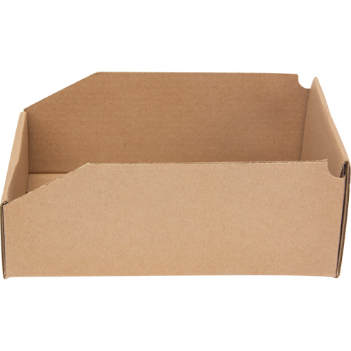 Deep Corrugated Parts Bins, 7-5/8" W x 11-5/16" D x 4-1/2" H, Beige Les Distributions ICE