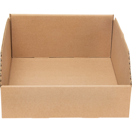 Boîtes profondes en carton ondul&eacute;, 9-3/4" la x 11-1/4" p x 4-1/2" h, Beige Les Distributions ICE