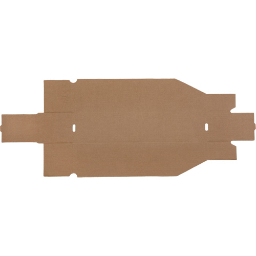 Deep Corrugated Parts Bins, 3-3/4" W x 17-1/4" D x 4-1/2" H, Beige Les Distributions ICE