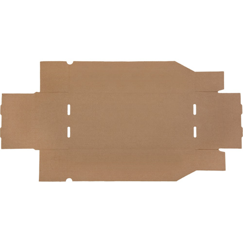 Deep Corrugated Parts Bins, 7-3/4" W x 17-1/4" D x 4-1/2" H, Beige Les Distributions ICE