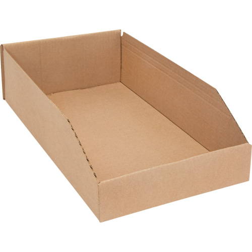 Deep Corrugated Parts Bins, 9-3/4" W x 17-1/4" D x 4-1/2" H, Beige Les Distributions ICE