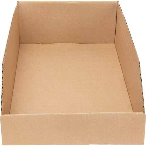 Deep Corrugated Parts Bins, 9-3/4" W x 17-1/4" D x 4-1/2" H, Beige Les Distributions ICE
