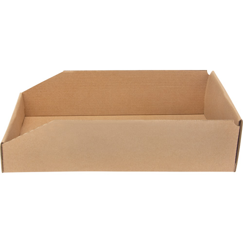 Deep Corrugated Parts Bins, 9-3/4" W x 17-1/4" D x 4-1/2" H, Beige Les Distributions ICE