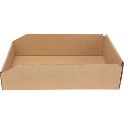 Deep Corrugated Parts Bins, 11-3/4" W x 17-1/4" D x 4-1/2" H, Beige Les Distributions ICE