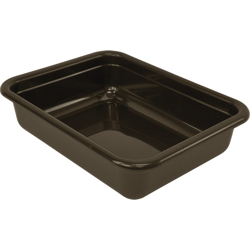 Bac d'entreposage tout usage &agrave; fond plat, 5" ha x 17" p x 22" lo, Plastique, Brun Les Distributions ICE