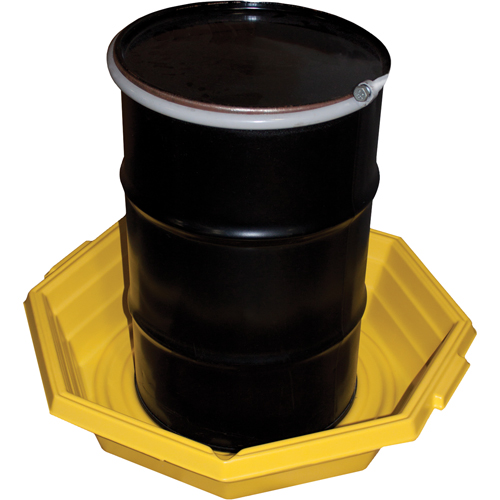 Drums-up Trays, 37.5" L x 37.5" W x 7.5" H, 20 US gal. Spill Capacity Les Distributions ICE