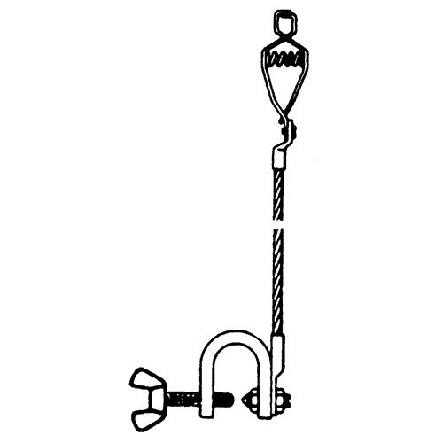 Light-Duty Bonding & Grounding Wire Assemblies - Alligator Clip & Small C-Clamps Les Distributions ICE