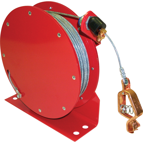 Retractable Grounding Wires, 50' Length, Heavy-Duty Les Distributions ICE