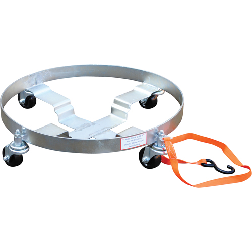 Chariots &agrave; &eacute;tages multiples pour baril, Acier, Capacit&eacute;e 900 lb, Diam&egrave;tre 23-1/2", Roue en Caoutchouc Les Distributions ICE