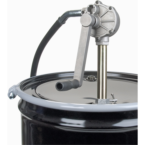 Pompes rotatives pour barils, Aluminium, Pour capacit&eacute; 15-55 gal., 6-3/4 oz par r&eacute;volution Les Distributions ICE