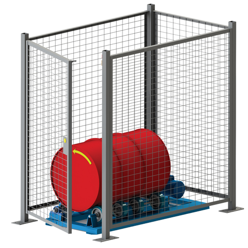 Stationary Drum Roller - Guard Enclosure Les Distributions ICE