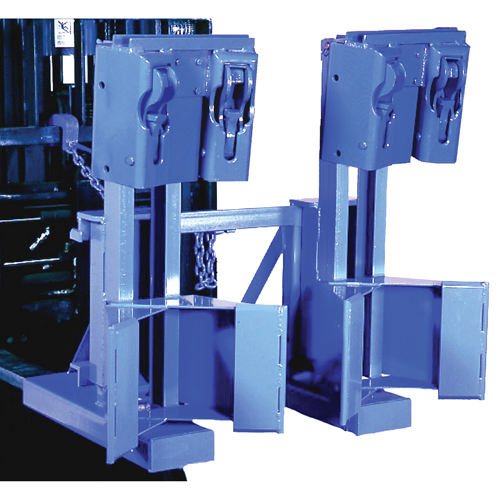 Manipulateur de barils MORSPEED 1500 pour chariot &eacute;l&eacute;vateur, Pour 30 - 85 gal. US (25 - 70 gal. imp.) Les Distributions ICE