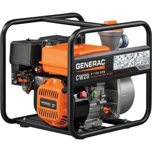 Clean Water Pump, 158 GPM, 208 cc, 4 Cycle OHV Les Distributions ICE