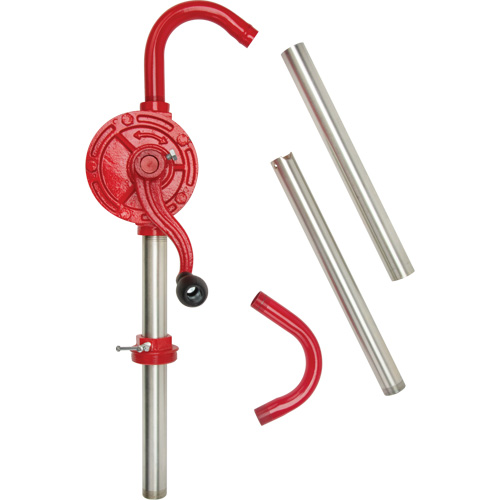 Rotary Type Drum Pump, Cast Iron/Steel, Fits 30-55 Gal., 8 oz./Stroke Les Distributions ICE