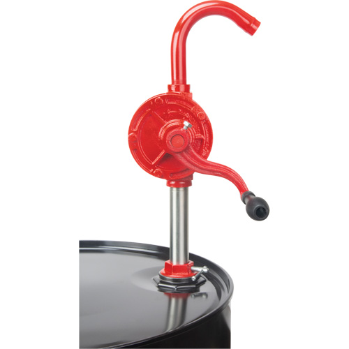Rotary Type Drum Pump, Cast Iron/Steel, Fits 30-55 Gal., 8 oz./Stroke Les Distributions ICE